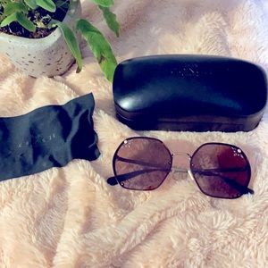 GREAT Christmas Gift!!Coach sunglasses-brown tint with rose gold frames